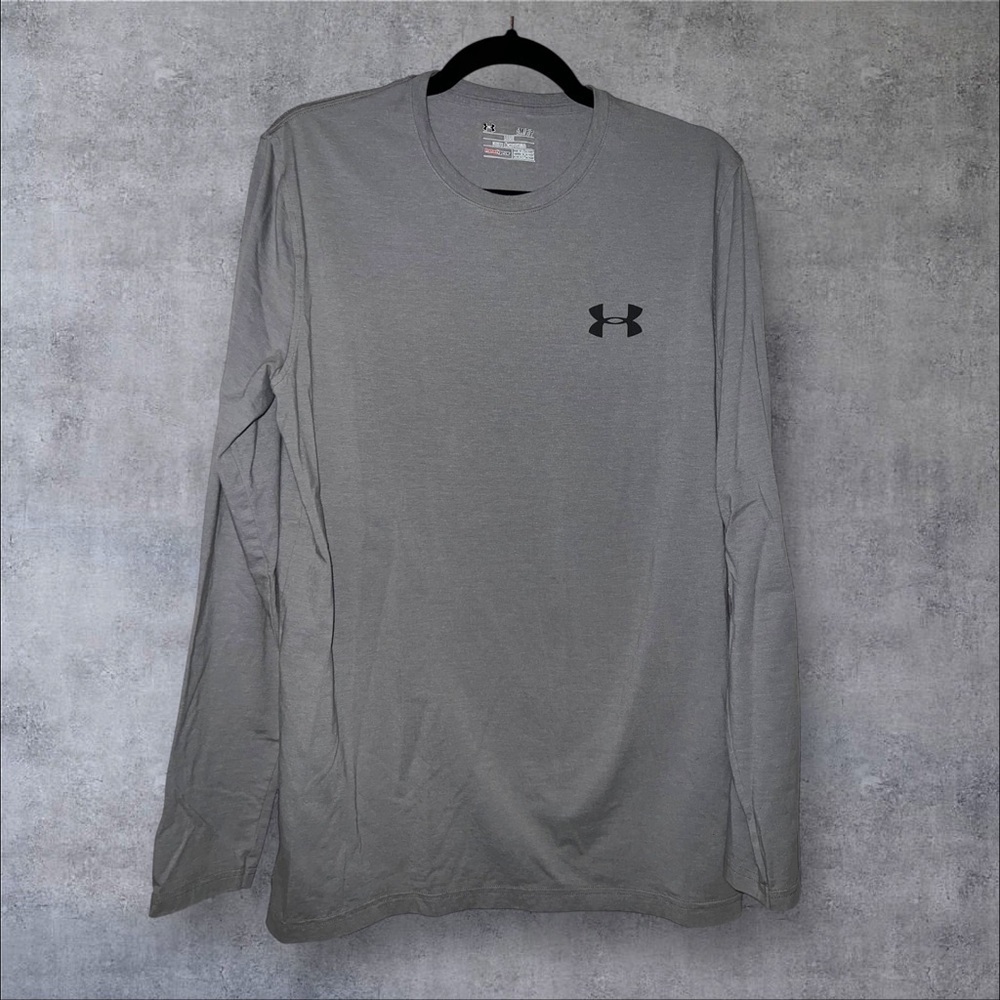 Under Armour Men's Steel Gray Long Sleeve Tee